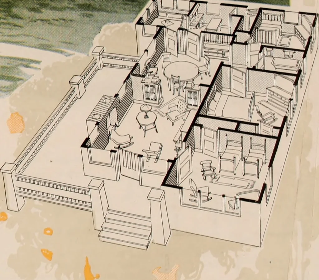 An illustration from Aladdin homes : "built in a day"., 1920, leaf 22