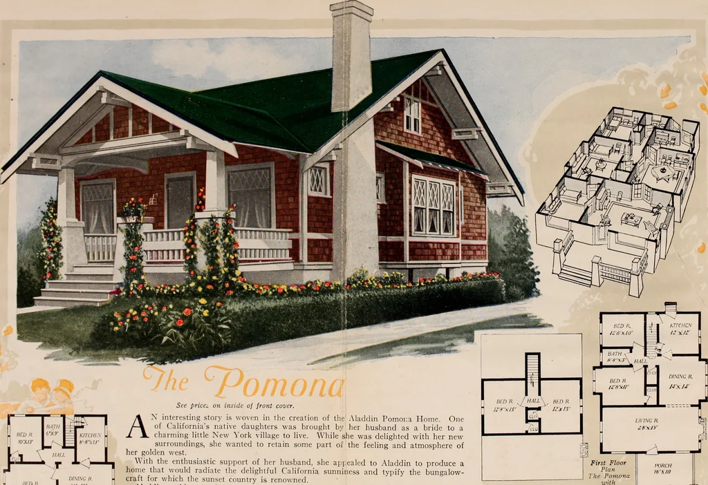 An illustration from Aladdin homes : "built in a day"., 1920, leaf 23