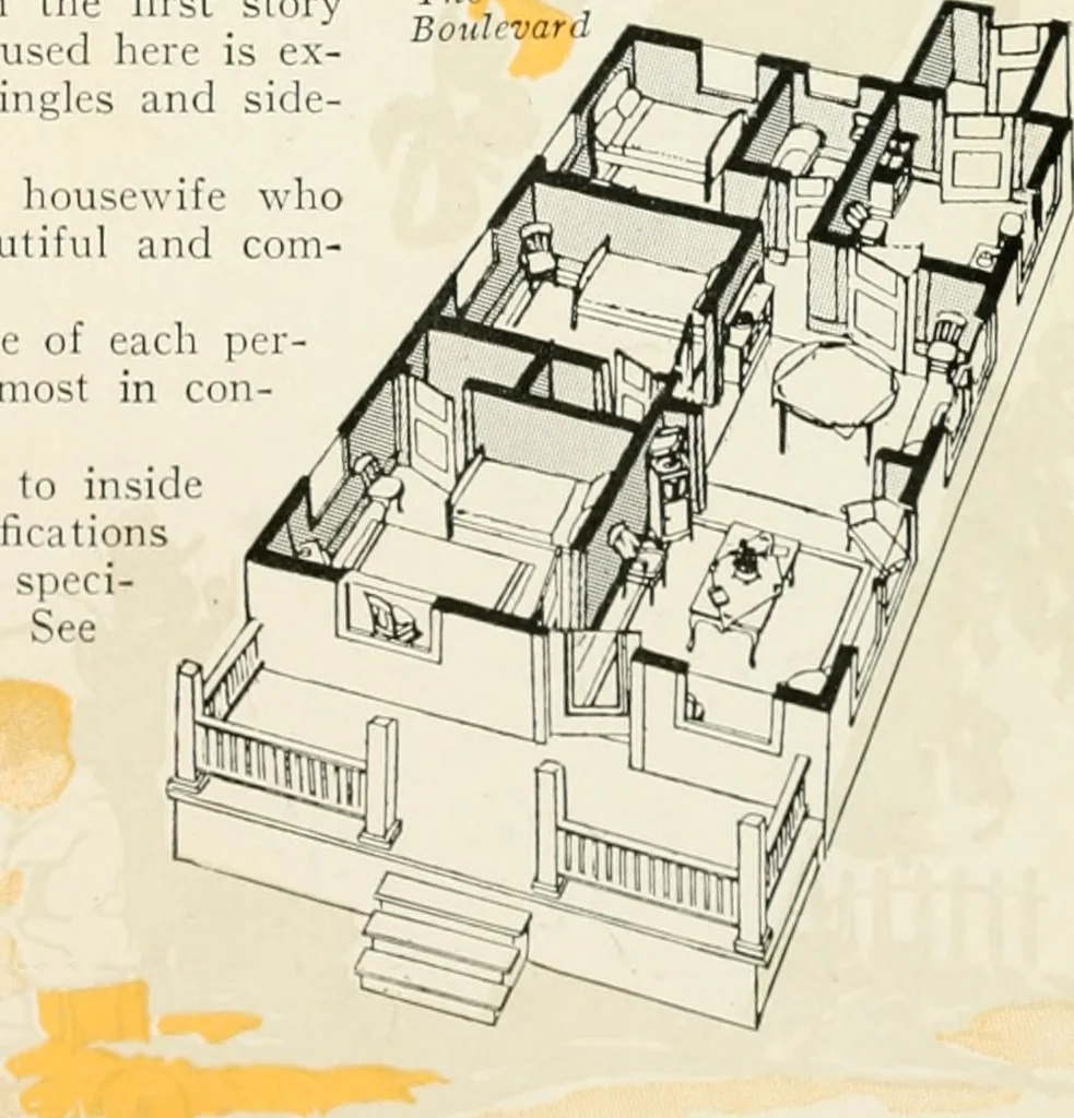An illustration from Aladdin homes : "built in a day"., 1920, leaf 24