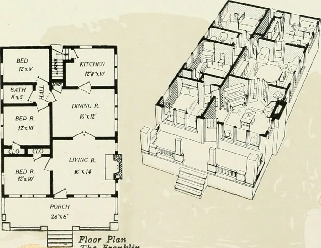 An illustration from Aladdin homes : "built in a day"., 1920, leaf 39