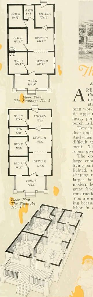 An illustration from Aladdin homes : "built in a day"., 1920, leaf 43
