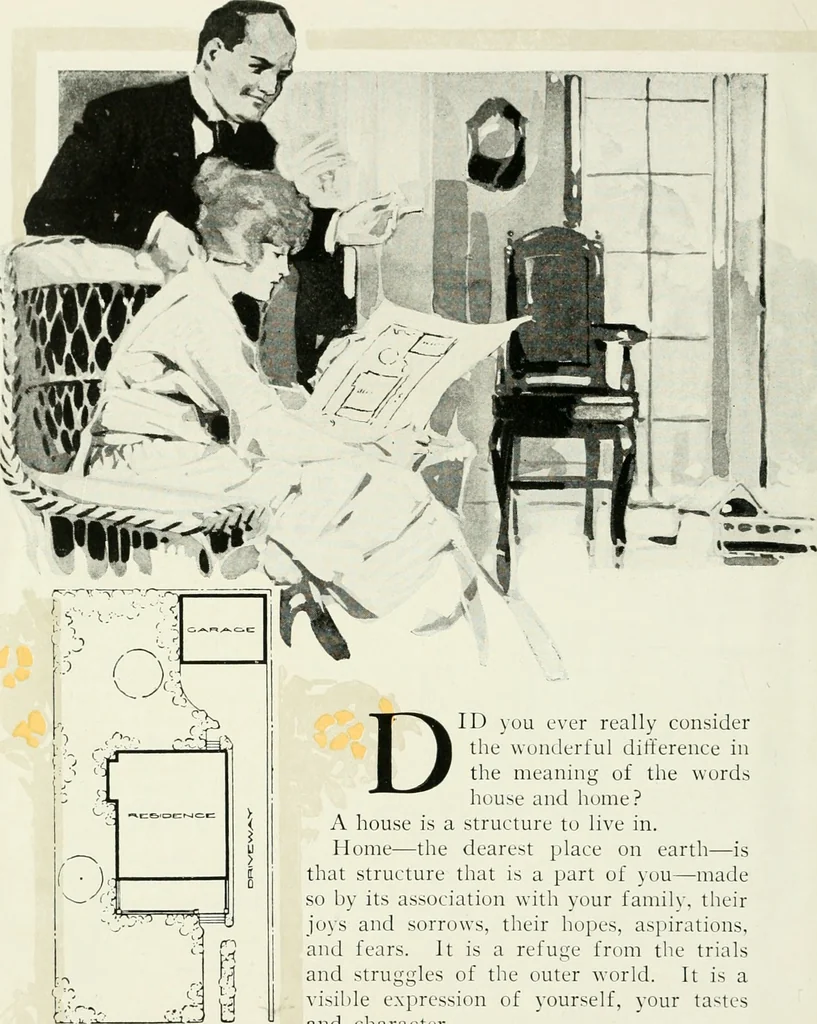An illustration from Aladdin homes : "built in a day"., 1920, leaf 47