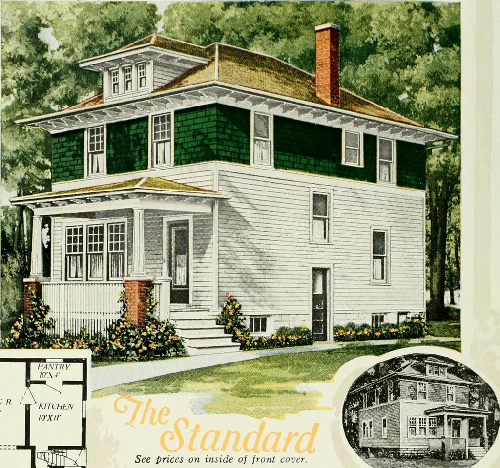 An illustration from Aladdin homes : "built in a day"., 1920, leaf 55