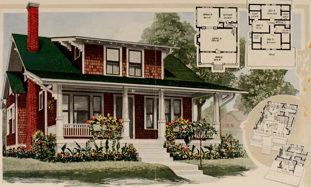 An illustration from Aladdin homes : "built in a day"., 1920, leaf 62