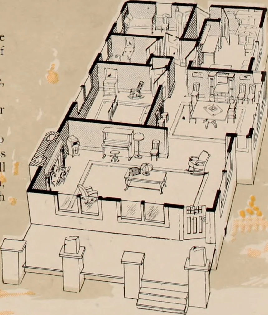 An illustration from Aladdin homes : "built in a day"., 1920, leaf 63