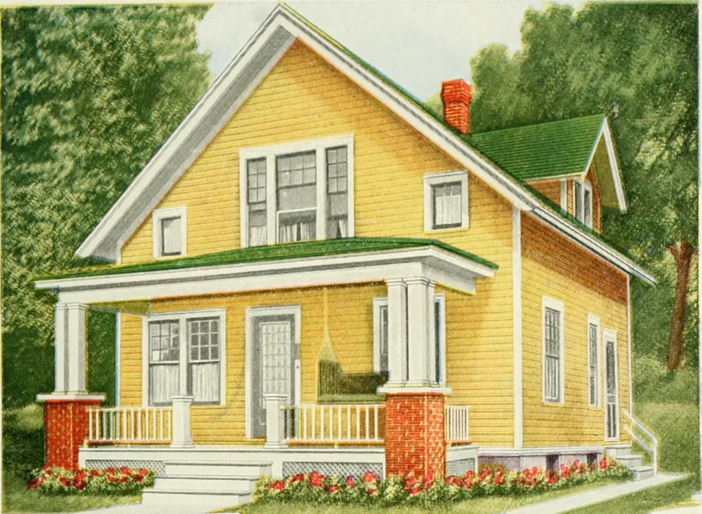 An illustration from Aladdin homes : "built in a day"., 1920, leaf 70