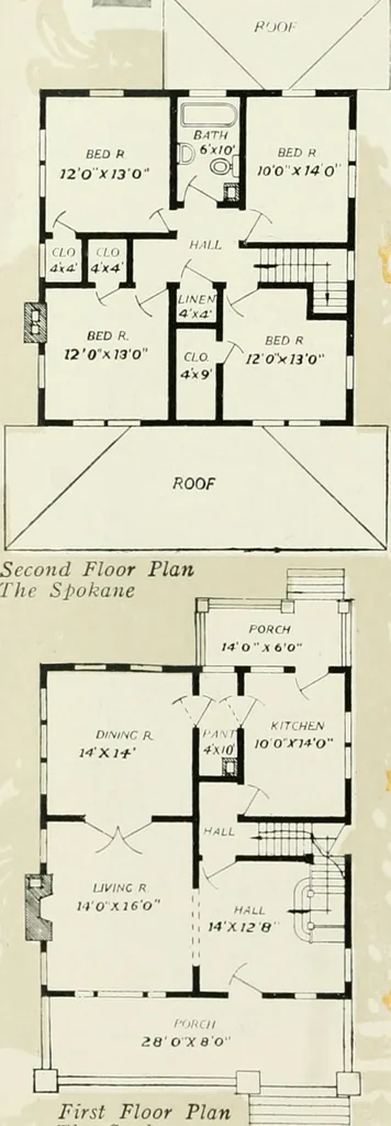 An illustration from Aladdin homes : "built in a day"., 1920, leaf 73