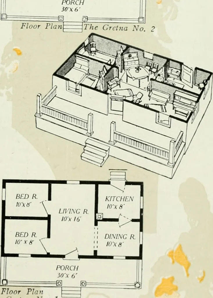 An illustration from Aladdin homes : "built in a day"., 1920, leaf 74