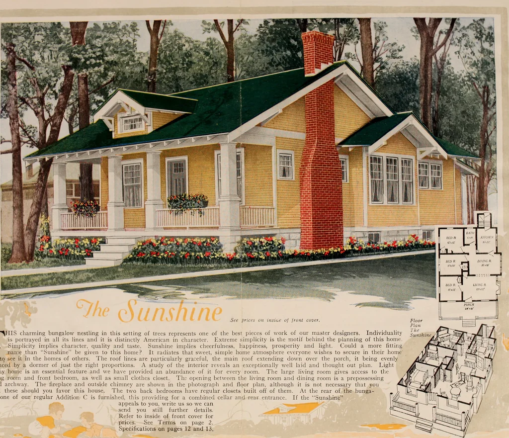 An illustration from Aladdin homes : "built in a day"., 1920, leaf 77
