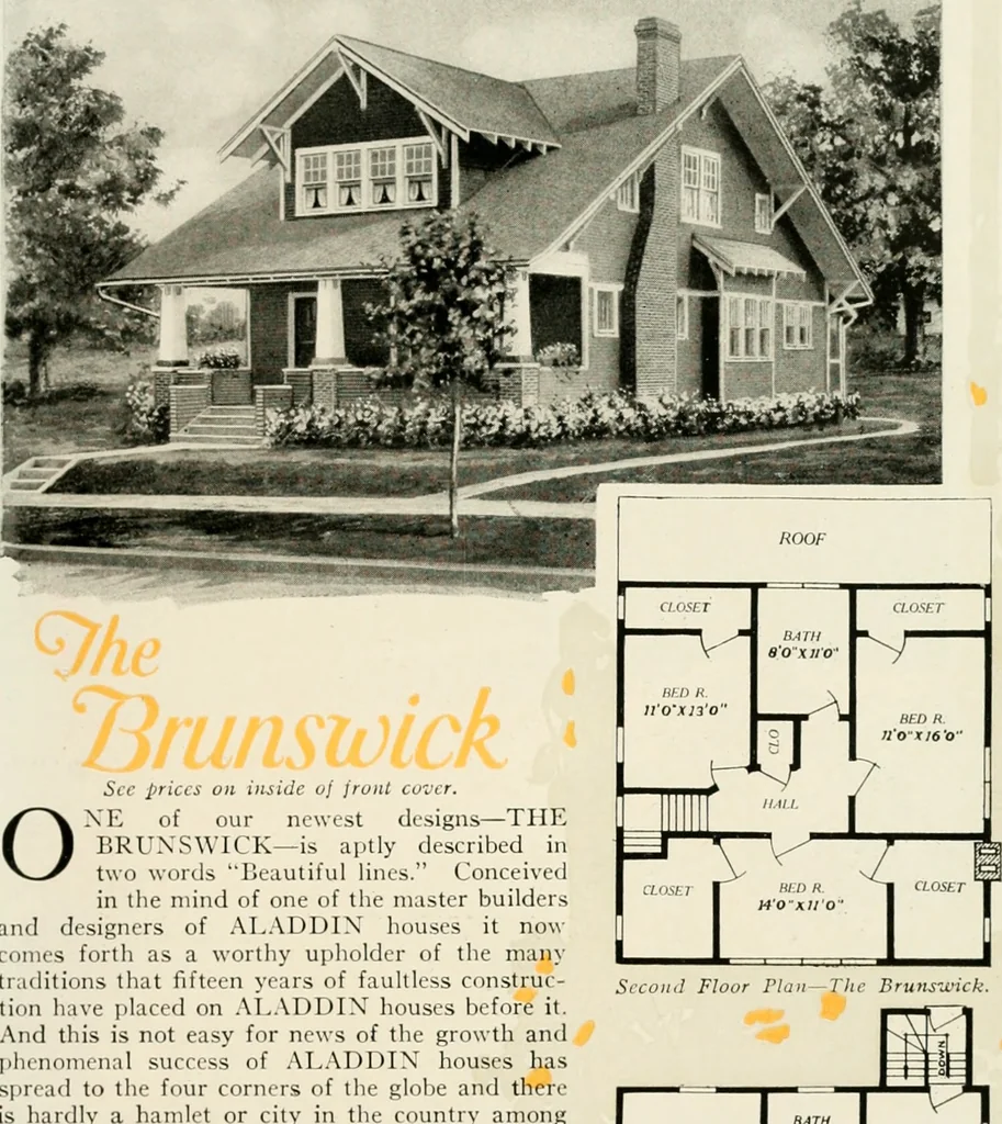 An illustration from Aladdin homes : "built in a day"., 1920, leaf 78