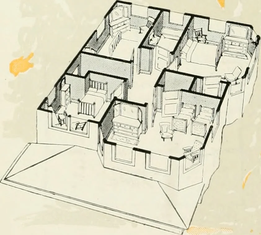 An illustration from Aladdin homes : "built in a day"., 1920, leaf 79