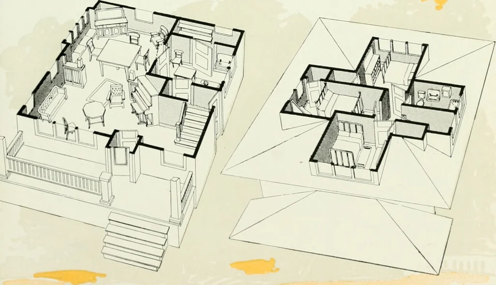 An illustration from Aladdin homes : "built in a day"., 1920, leaf 82