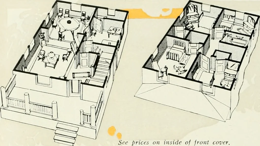 An illustration from Aladdin homes : "built in a day"., 1920, leaf 85