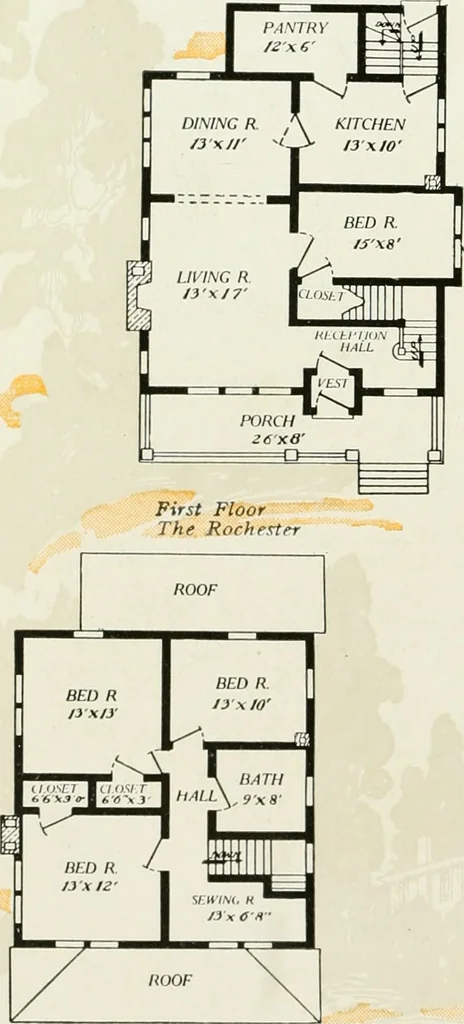 An illustration from Aladdin homes : "built in a day"., 1920, leaf 89