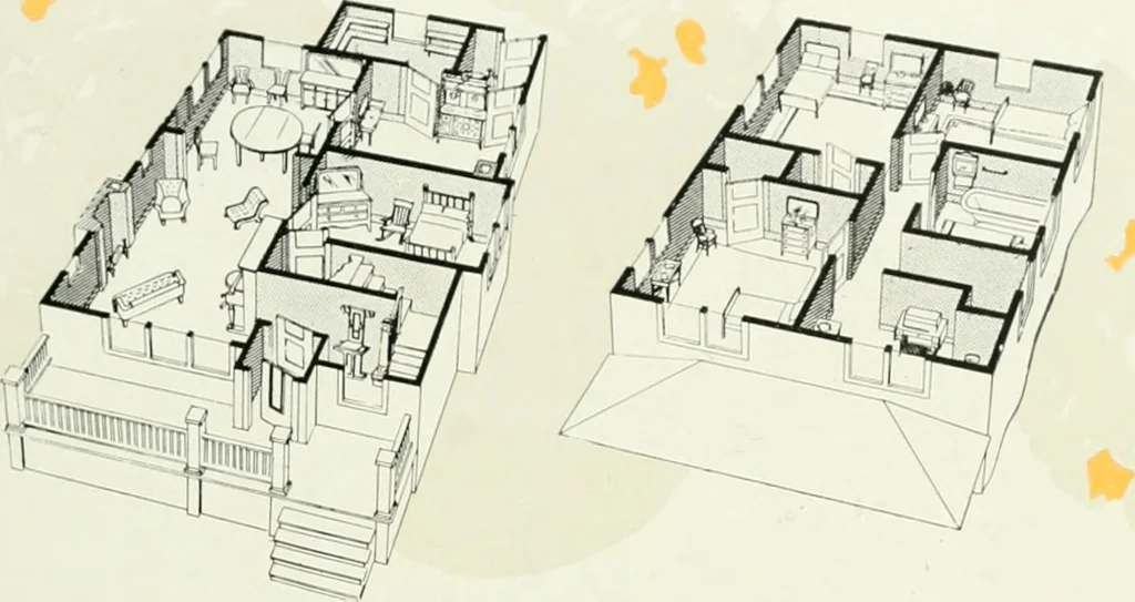 An illustration from Aladdin homes : "built in a day"., 1920, leaf 90