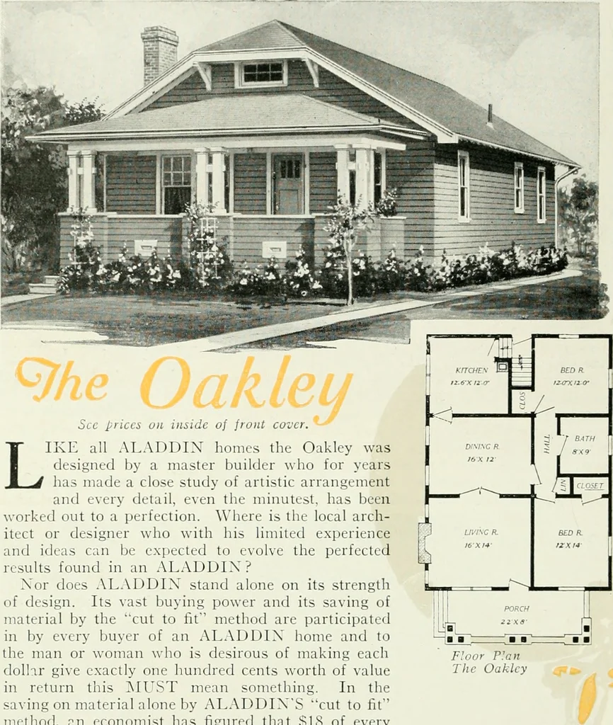 An illustration from Aladdin homes : "built in a day"., 1920, leaf 91