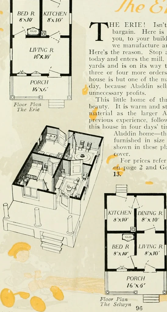 An illustration from Aladdin homes : "built in a day"., 1920, leaf 93
