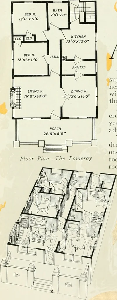 An illustration from Aladdin homes : "built in a day"., 1920, leaf 97