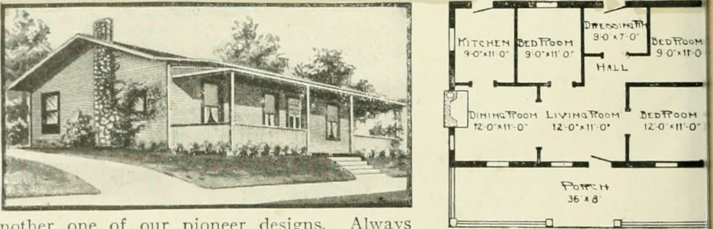 An illustration from Aladdin homes : "built in a day" Catalog no. 32, 1919, leaf 113