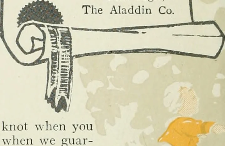 An illustration from Aladdin homes : "built in a day" Catalog no. 32, 1919, leaf 13