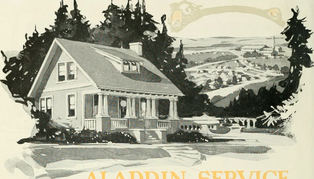 An illustration from Aladdin homes : "built in a day" Catalog no. 32, 1919, leaf 19