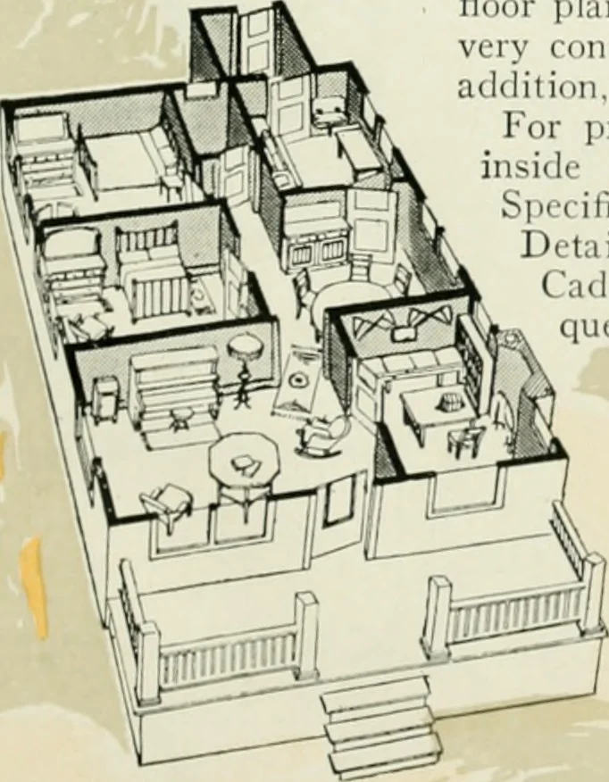 An illustration from Aladdin homes : "built in a day" Catalog no. 32, 1919, leaf 20