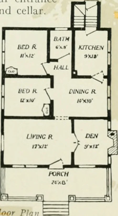 An illustration from Aladdin homes : "built in a day" Catalog no. 32, 1919, leaf 20