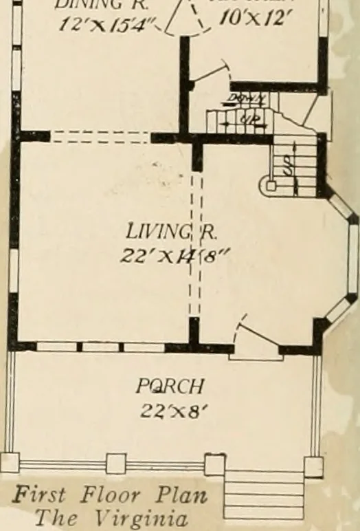 An illustration from Aladdin homes : "built in a day" Catalog no. 32, 1919, leaf 21