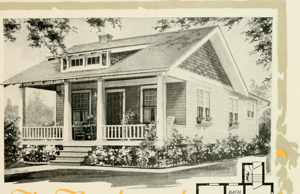 An illustration from Aladdin homes : "built in a day" Catalog no. 32, 1919, leaf 24