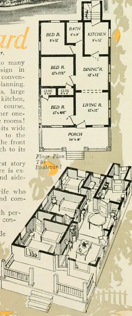 An illustration from Aladdin homes : "built in a day" Catalog no. 32, 1919, leaf 24