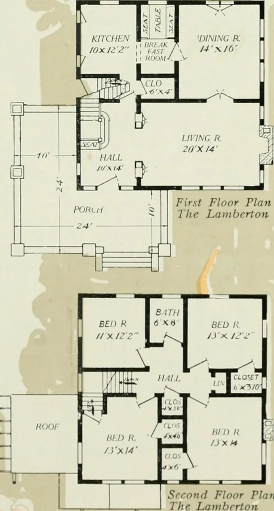 An illustration from Aladdin homes : "built in a day" Catalog no. 32, 1919, leaf 28