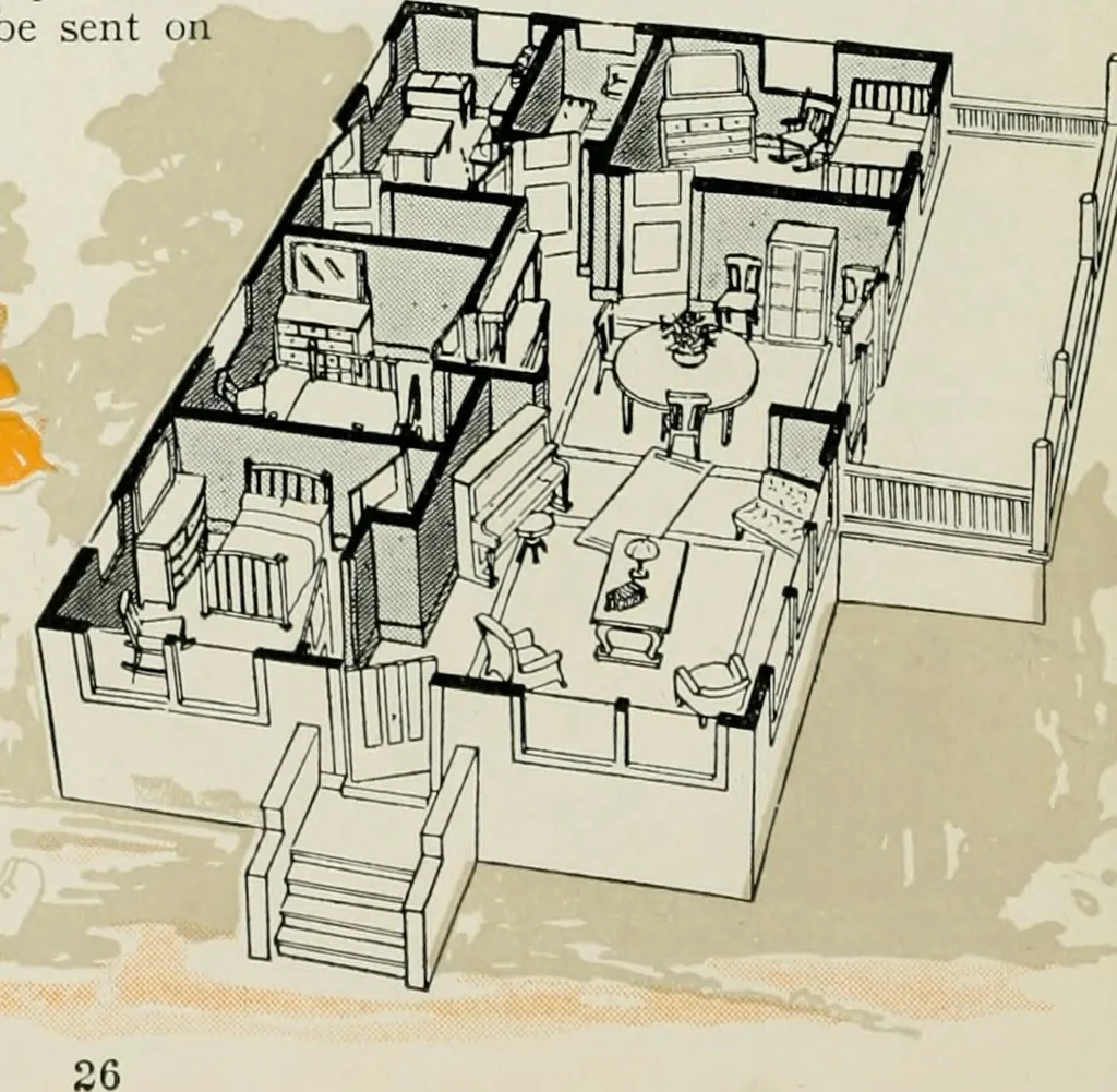 An illustration from Aladdin homes : "built in a day" Catalog no. 32, 1919, leaf 29