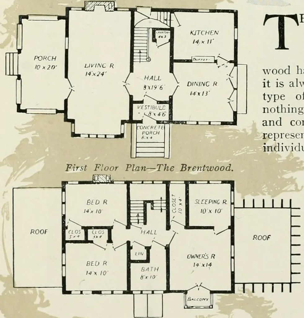 An illustration from Aladdin homes : "built in a day" Catalog no. 32, 1919, leaf 31