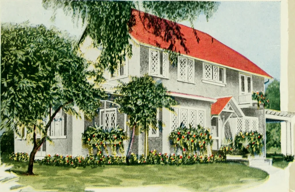 An illustration from Aladdin homes : "built in a day" Catalog no. 32, 1919, leaf 32