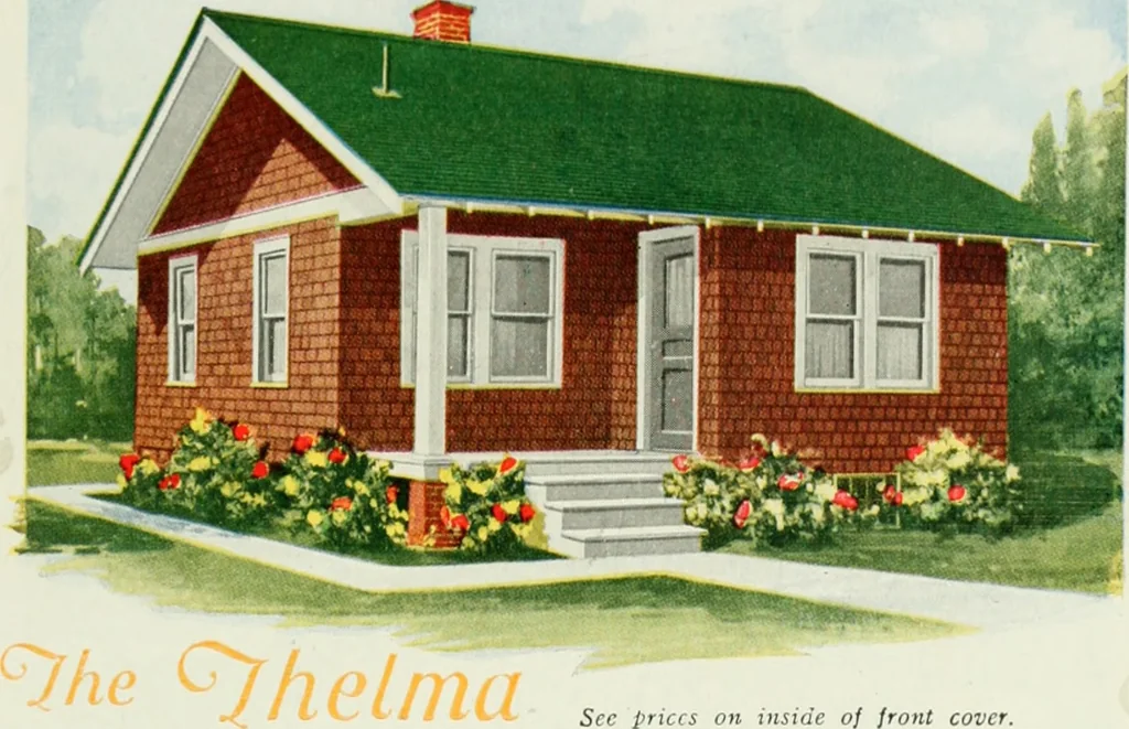An illustration from Aladdin homes : "built in a day" Catalog no. 32, 1919, leaf 34