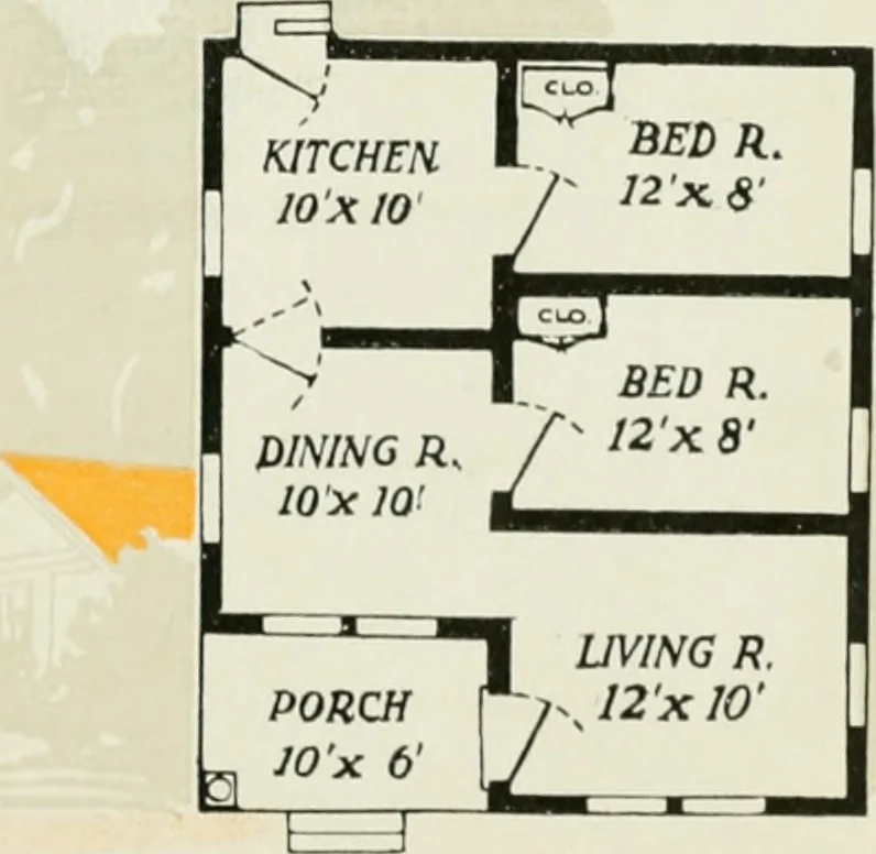 An illustration from Aladdin homes : "built in a day" Catalog no. 32, 1919, leaf 34