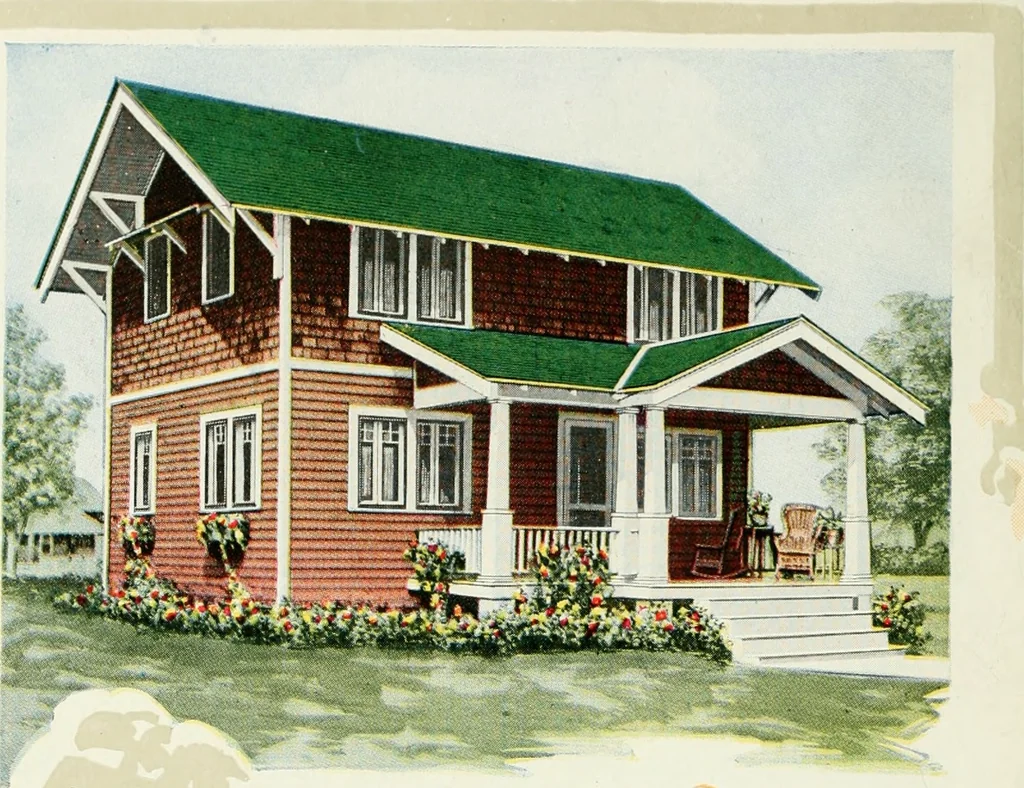 An illustration from Aladdin homes : "built in a day" Catalog no. 32, 1919, leaf 35