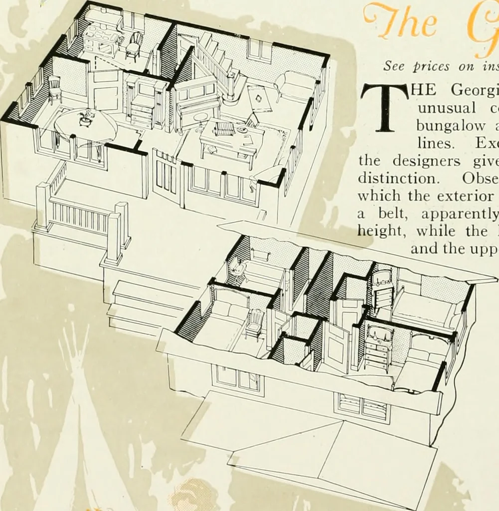 An illustration from Aladdin homes : "built in a day" Catalog no. 32, 1919, leaf 35