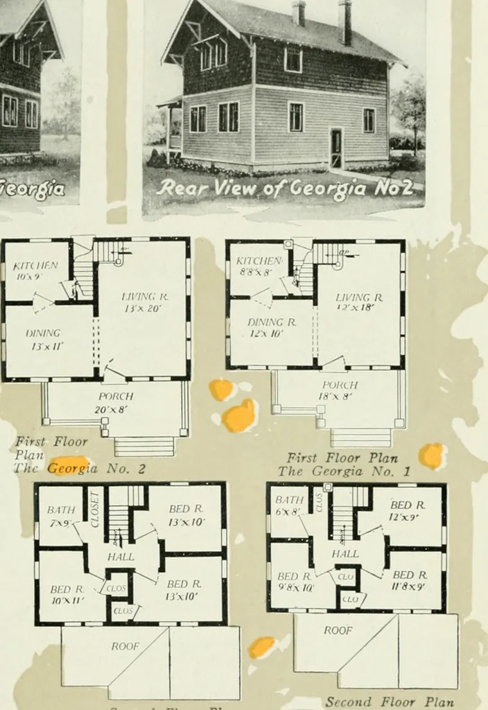 An illustration from Aladdin homes : "built in a day" Catalog no. 32, 1919, leaf 36