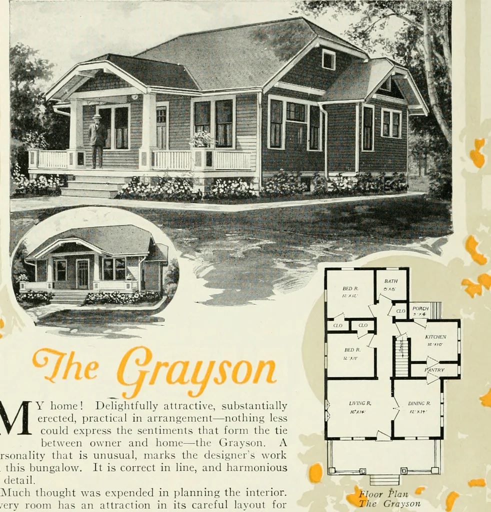 An illustration from Aladdin homes : "built in a day" Catalog no. 32, 1919, leaf 37