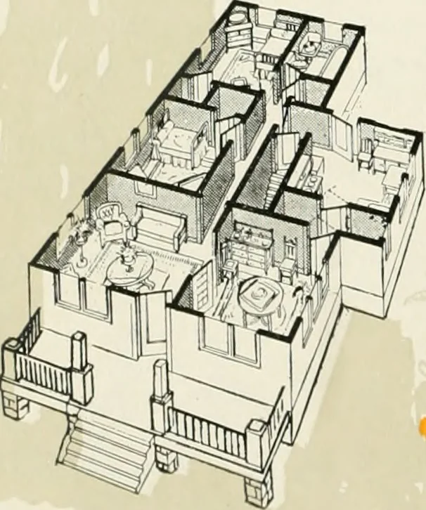 An illustration from Aladdin homes : "built in a day" Catalog no. 32, 1919, leaf 37