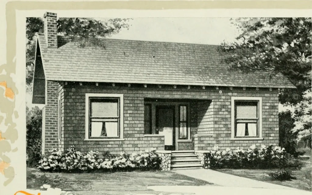 An illustration from Aladdin homes : "built in a day" Catalog no. 32, 1919, leaf 38