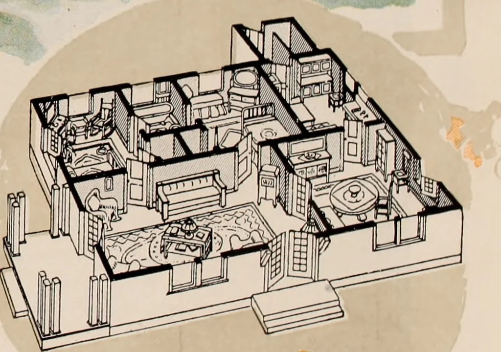 An illustration from Aladdin homes : "built in a day" Catalog no. 32, 1919, leaf 45