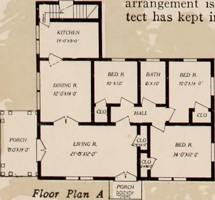 An illustration from Aladdin homes : "built in a day" Catalog no. 32, 1919, leaf 45