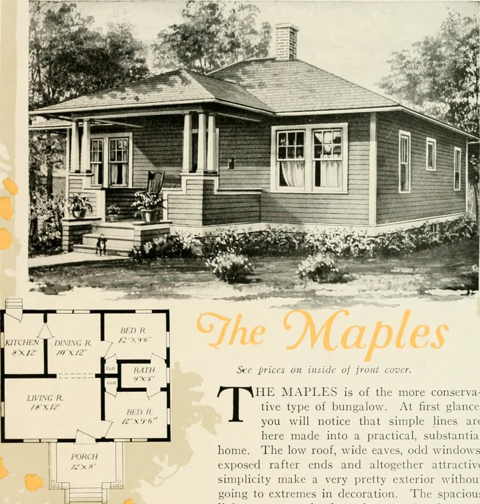 An illustration from Aladdin homes : "built in a day" Catalog no. 32, 1919, leaf 46