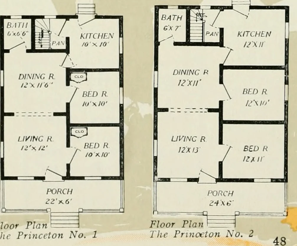 An illustration from Aladdin homes : "built in a day" Catalog no. 32, 1919, leaf 49