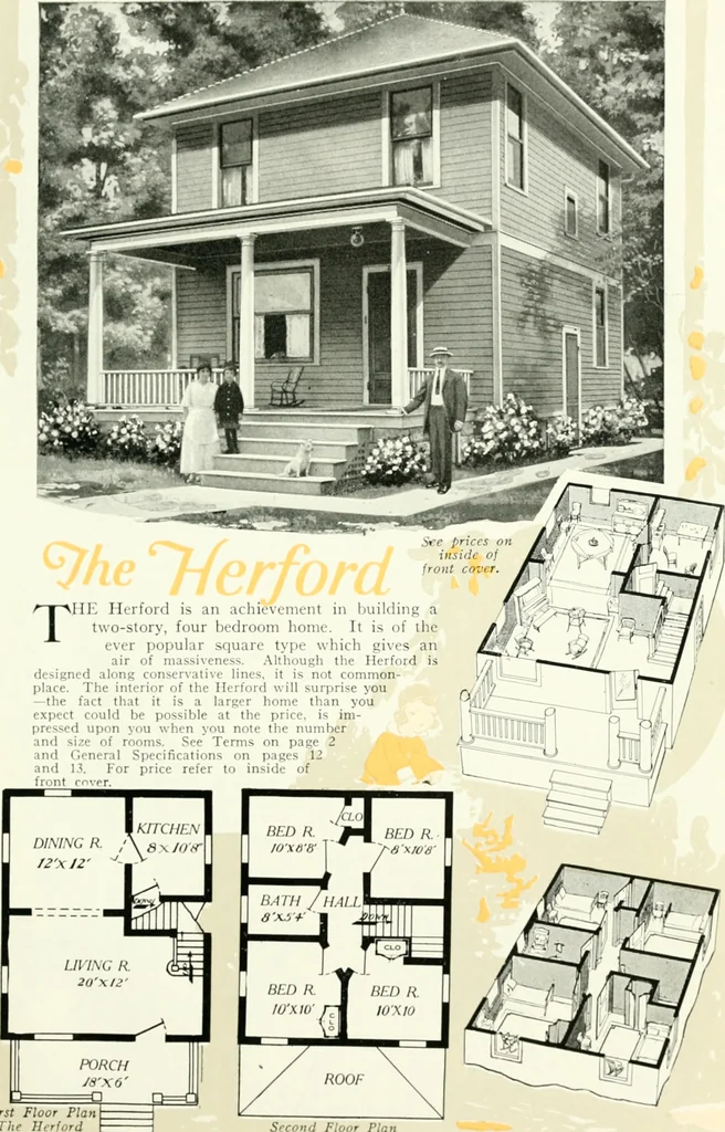An illustration from Aladdin homes : "built in a day" Catalog no. 32, 1919, leaf 50