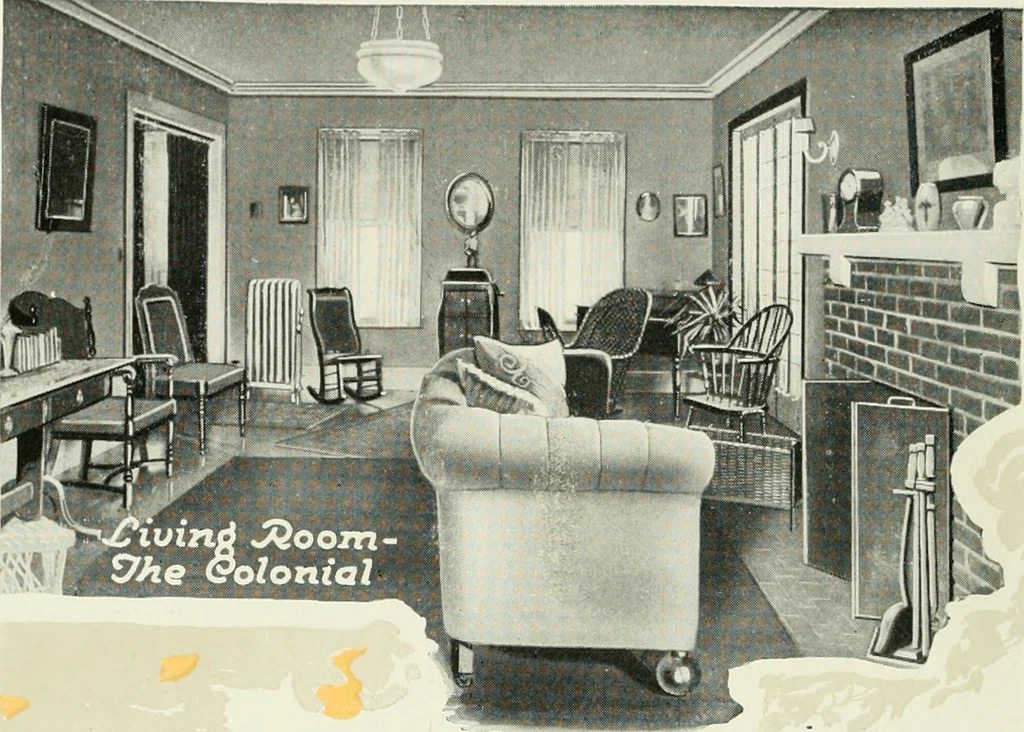 An illustration from Aladdin homes : "built in a day" Catalog no. 32, 1919, leaf 51