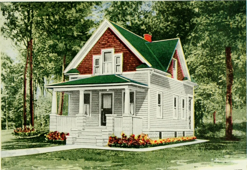 An illustration from Aladdin homes : "built in a day" Catalog no. 32, 1919, leaf 54