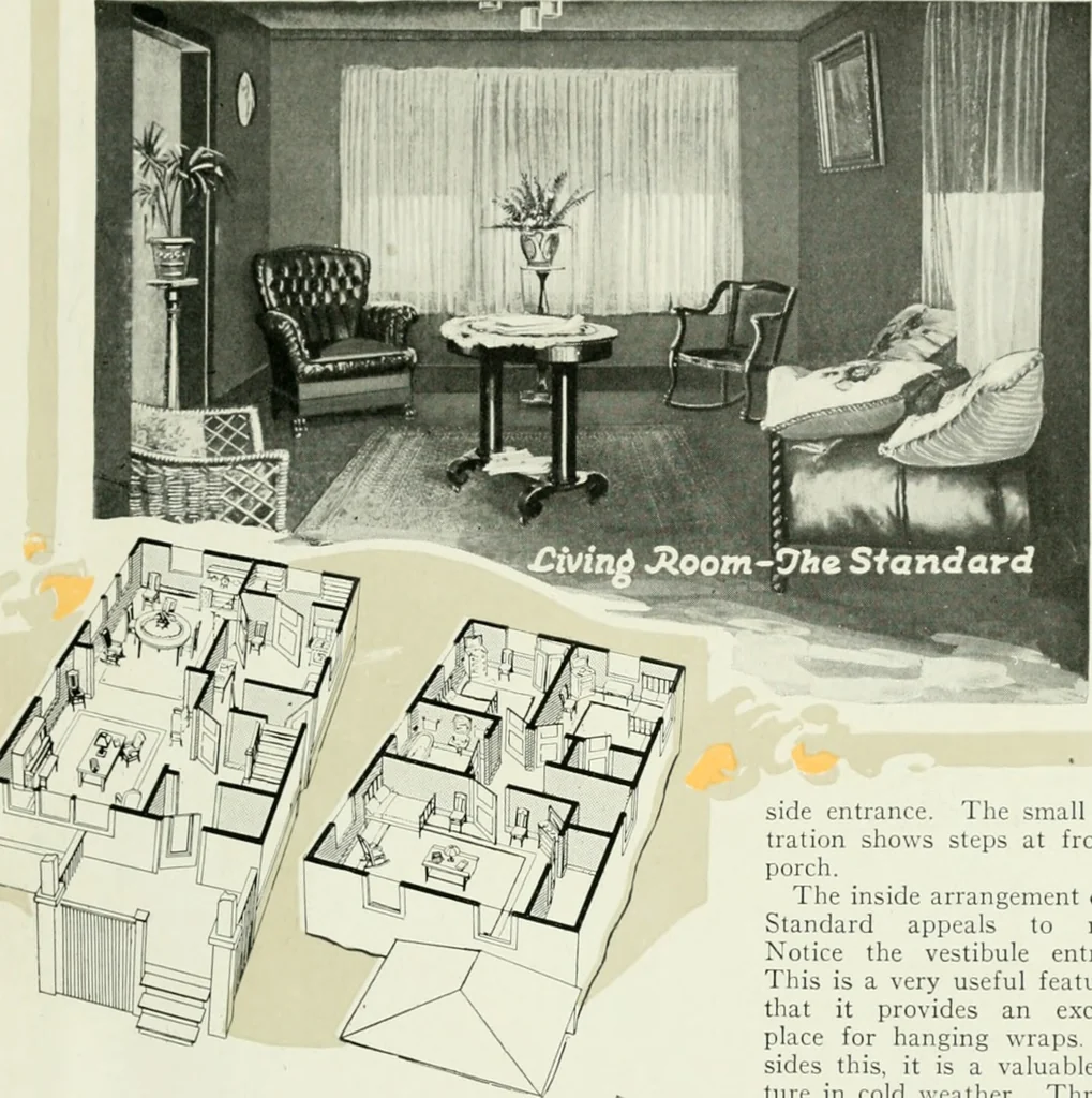 An illustration from Aladdin homes : "built in a day" Catalog no. 32, 1919, leaf 56